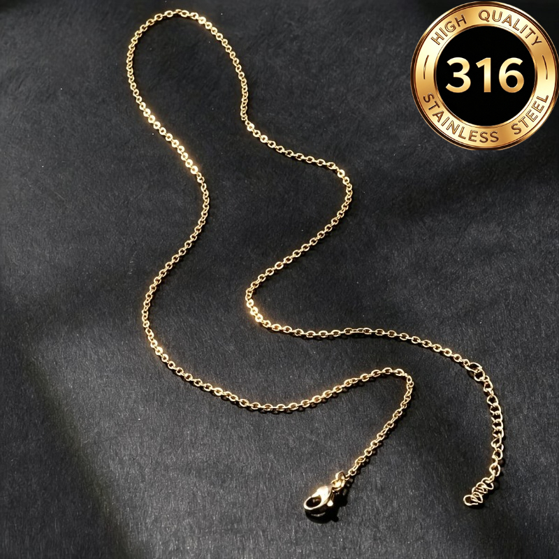 Unisex Easy O-Shaped Necklace, Minimalist Accessory